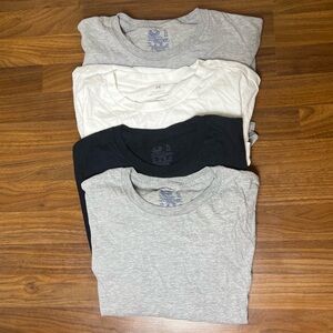 Bundle of 4 Plain T-Shirts - Relaxed Fit, Size XL